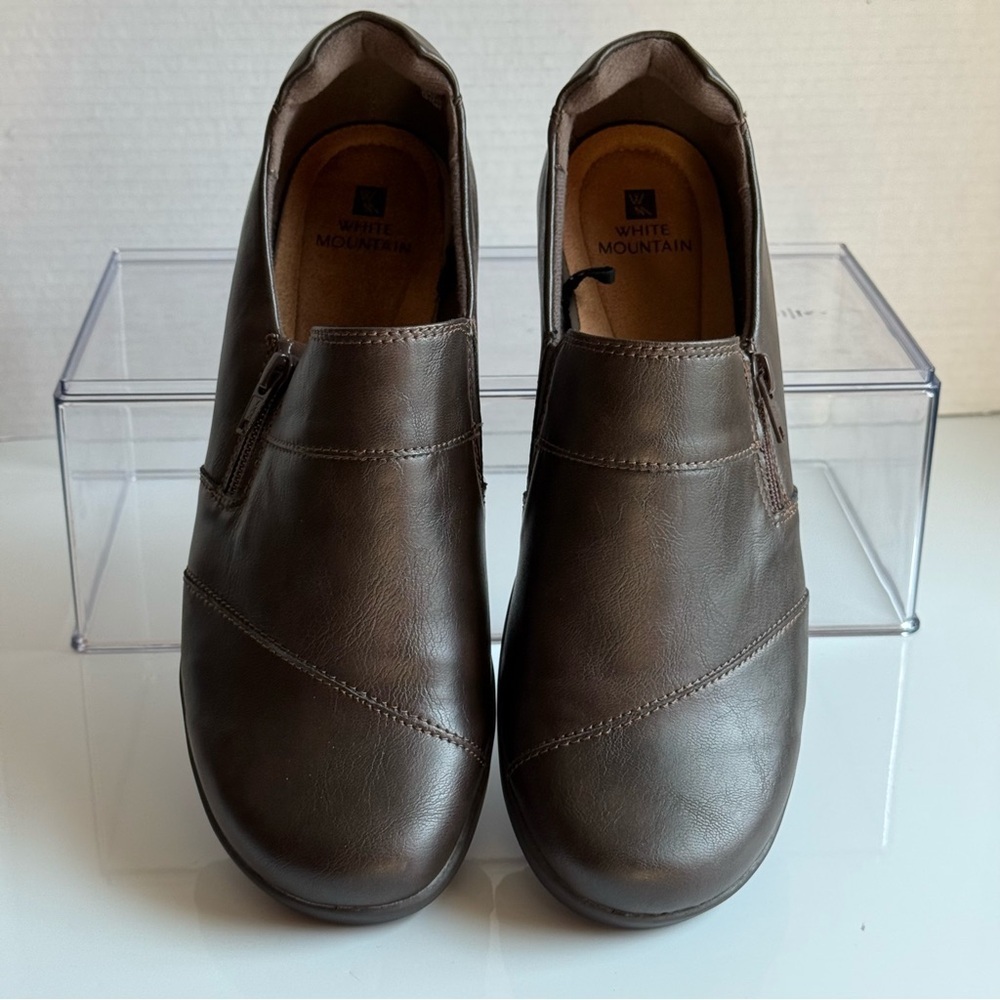 White Mountain Brown Loafers Shoes Size 9.5W